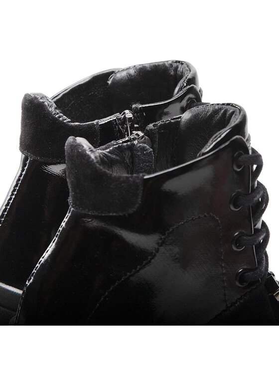 Νέος ???? Carinii Γυναίκες Biker Μποτάκια Μποτάκια B8503 Μαύρο ???? 8 Νέος ???? Carinii Γυναίκες Biker Μποτάκια Μποτάκια B8503 Μαύρο ???? - Image 6