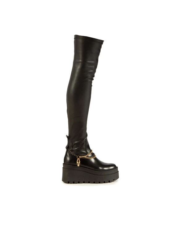 Καλύτερη πώληση ???? Carinii Γυναίκες Μπότες πάνω από το γόνατο B8423 Μαύρο ???? 4 Καλύτερη πώληση ???? Carinii Γυναίκες Μπότες πάνω από το γόνατο B8423 Μαύρο ???? - Image 2