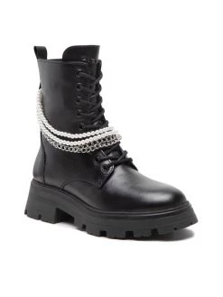 Best Pirce ???? Carinii Γυναίκες Biker Μποτάκια Μποτάκια B8363 Μαύρο ????