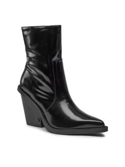 Συμφωνίες ???? Carinii Γυναίκες Biker Μποτάκια Μποτάκια B8403 Μαύρο ????