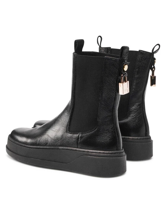 Νέος ???? Carinii Γυναίκες Biker Μποτάκια Μποτάκια B8446 Μαύρο ???? 5 Νέος ???? Carinii Γυναίκες Biker Μποτάκια Μποτάκια B8446 Μαύρο ???? - Image 3