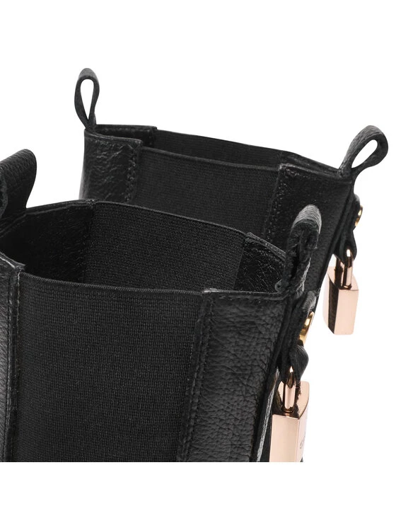 Νέος ???? Carinii Γυναίκες Biker Μποτάκια Μποτάκια B8446 Μαύρο ???? 7 Νέος ???? Carinii Γυναίκες Biker Μποτάκια Μποτάκια B8446 Μαύρο ???? - Image 5