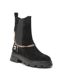 Προώθηση ???? Carinii Γυναίκες Biker Μποτάκια Μποτάκια B8367 Μαύρο ????