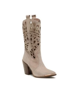 Συμφωνίες ???? Carinii Γυναίκες Biker Μποτάκια Μποτάκια B8024 Μπεζ ????