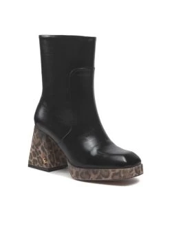 Καλύτερη πώληση ???? Carinii Γυναίκες Biker Μποτάκια Μποτάκια B8592 Μαύρο ⌛