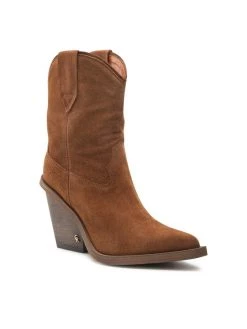 Best Pirce ???? Carinii Γυναίκες Biker Μποτάκια Μποτάκια B8165 Καφέ ????