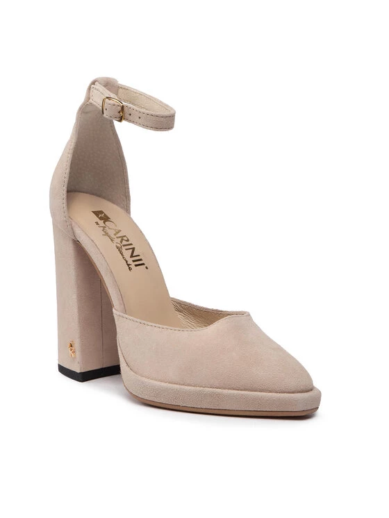 Νέος ???? Carinii Γυναίκες Γοβάκια Κλειστά παπούτσια B7791 Μπεζ ???? 3 Νέος ???? Carinii Γυναίκες Γοβάκια Κλειστά παπούτσια B7791 Μπεζ ????