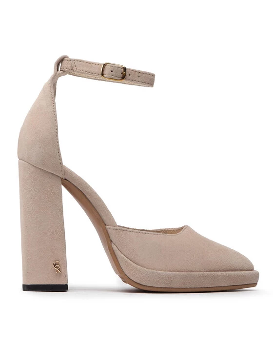 Νέος ???? Carinii Γυναίκες Γοβάκια Κλειστά παπούτσια B7791 Μπεζ ???? 4 Νέος ???? Carinii Γυναίκες Γοβάκια Κλειστά παπούτσια B7791 Μπεζ ???? - Image 2