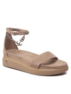 Πολύ καλή προσφορά ???? Carinii Γυναίκες Σανδάλια B7696 Μπεζ ⭐