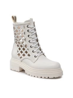 Φτηνός ???? Carinii Γυναίκες Biker Μποτάκια Μποτάκια B7039 Λευκό ????