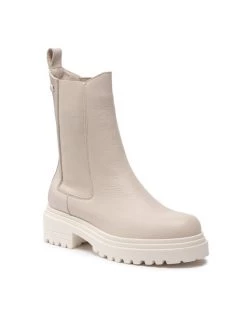 Καλύτερη πώληση ???? Carinii Γυναίκες Biker Μποτάκια Μποτάκια B5952 Μπεζ ????