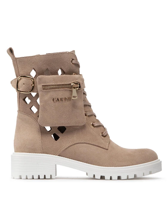 Flash Sale ✨ Carinii Γυναίκες Biker Μποτάκια Μποτάκια B5755/B Μπεζ ???? 4 Flash Sale ✨ Carinii Γυναίκες Biker Μποτάκια Μποτάκια B5755/B Μπεζ ???? - Image 2