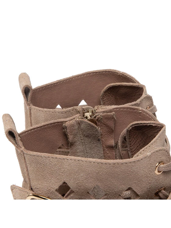 Flash Sale ✨ Carinii Γυναίκες Biker Μποτάκια Μποτάκια B5755/B Μπεζ ???? 7 Flash Sale ✨ Carinii Γυναίκες Biker Μποτάκια Μποτάκια B5755/B Μπεζ ???? - Image 5