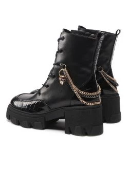 Ολοκαίνουργιο ???? Carinii Γυναίκες Biker Μποτάκια Μποτάκια B8494 Μαύρο ⭐ -Carinii Εκπτώσεις unnamed file 3712