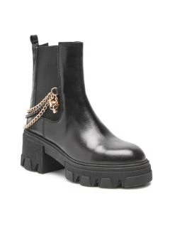 Το φθηνότερο ???? Carinii Γυναίκες Biker Μποτάκια Μποτάκια B8483 Μαύρο ⌛