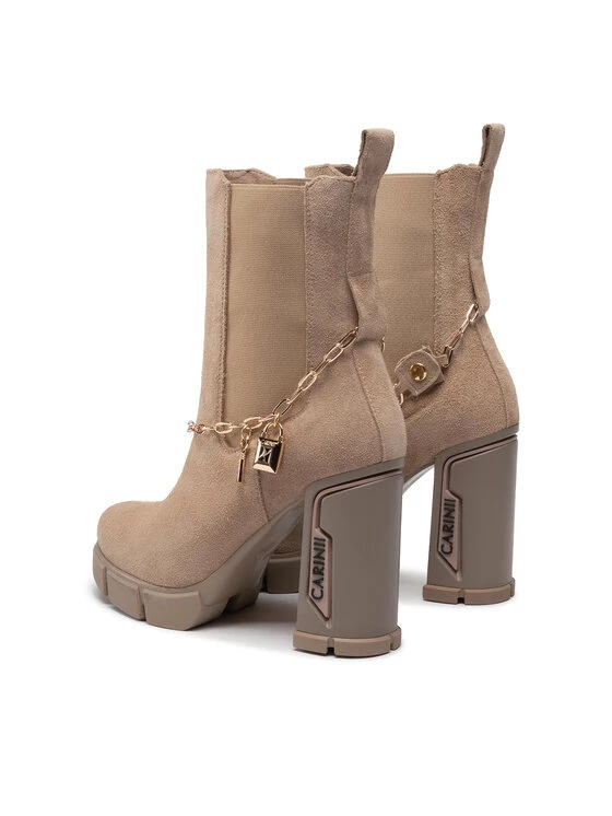 Η καλύτερη συμφωνία ???? Carinii Γυναίκες Biker Μποτάκια Μποτάκια B8481 Μπεζ ✔️ 5 Η καλύτερη συμφωνία ???? Carinii Γυναίκες Biker Μποτάκια Μποτάκια B8481 Μπεζ ✔️ - Image 3