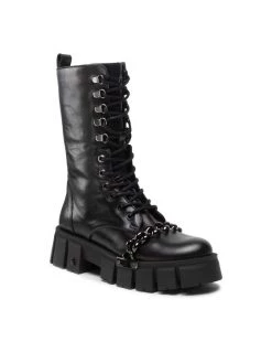 Συμφωνίες ⭐ Carinii Γυναίκες Biker Μποτάκια Μποτάκια B8468 Μαύρο ⌛