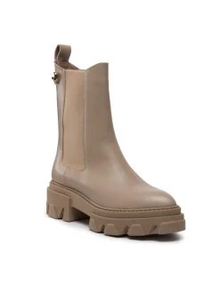 Best Pirce ???? Carinii Γυναίκες Biker Μποτάκια Μποτάκια με λάστιχο B8465 Μπεζ ????