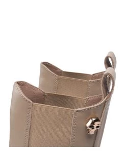 Best Pirce ???? Carinii Γυναίκες Biker Μποτάκια Μποτάκια με λάστιχο B8465 Μπεζ ???? -Carinii Εκπτώσεις unnamed file 3848