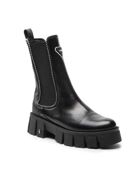 Νέος ???? Carinii Γυναίκες Biker Μποτάκια Μποτάκια με λάστιχο B8234 Μαύρο ⌛ 3 Νέος ???? Carinii Γυναίκες Biker Μποτάκια Μποτάκια με λάστιχο B8234 Μαύρο ⌛