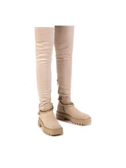 Καλύτερη πώληση ???? Carinii Γυναίκες Μπότες Πάνω από το Γόνατο Μπότες πάνω από το γόνατο B8076 Μπεζ ???? -Carinii Εκπτώσεις unnamed file 4030