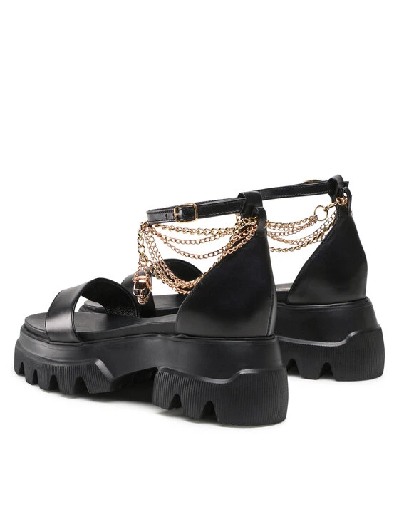 Εξοδος ???? Carinii Γυναίκες Σανδάλια B8007 Μαύρο ???? 5 Εξοδος ???? Carinii Γυναίκες Σανδάλια B8007 Μαύρο ???? - Image 3