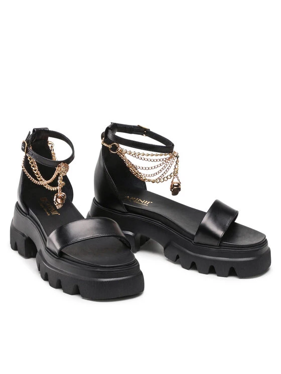 Εξοδος ???? Carinii Γυναίκες Σανδάλια B8007 Μαύρο ???? 7 Εξοδος ???? Carinii Γυναίκες Σανδάλια B8007 Μαύρο ???? - Image 5