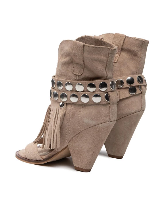 ΧΟΝΔΡΙΚΟ ΕΜΠΟΡΙΟ ???? Carinii Γυναίκες Biker Μποτάκια Μποτάκια B7983 Μπεζ ???? 5 ΧΟΝΔΡΙΚΟ ΕΜΠΟΡΙΟ ???? Carinii Γυναίκες Biker Μποτάκια Μποτάκια B7983 Μπεζ ???? - Image 3