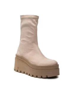 Το φθηνότερο ✔️ Carinii Γυναίκες Biker Μποτάκια Μποτάκια B7970 Μπεζ ????