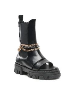 Φτηνός ???? Carinii Γυναίκες Biker Μποτάκια Μποτάκια B7948 Μαύρο ⭐