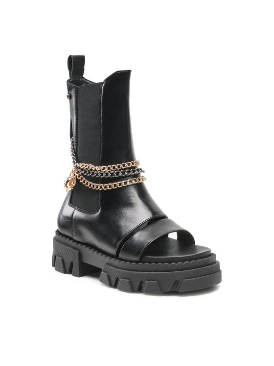 Φτηνός ???? Carinii Γυναίκες Biker Μποτάκια Μποτάκια B7948 Μαύρο ⭐ 3 Φτηνός ???? Carinii Γυναίκες Biker Μποτάκια Μποτάκια B7948 Μαύρο ⭐