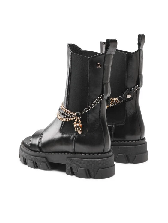 Φτηνός ???? Carinii Γυναίκες Biker Μποτάκια Μποτάκια B7948 Μαύρο ⭐ 5 Φτηνός ???? Carinii Γυναίκες Biker Μποτάκια Μποτάκια B7948 Μαύρο ⭐ - Image 3