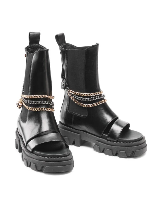 Φτηνός ???? Carinii Γυναίκες Biker Μποτάκια Μποτάκια B7948 Μαύρο ⭐ 7 Φτηνός ???? Carinii Γυναίκες Biker Μποτάκια Μποτάκια B7948 Μαύρο ⭐ - Image 5