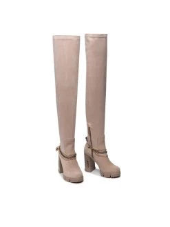 Αγορά ???? Carinii Γυναίκες Μπότες πάνω από το γόνατο B7911 Μπεζ ???? -Carinii Εκπτώσεις unnamed file 4204