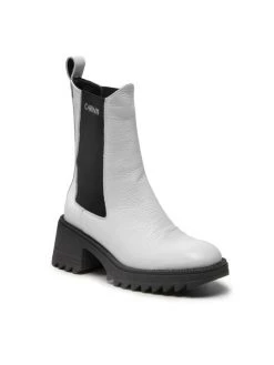 Καλύτερη πώληση ⭐ Carinii Γυναίκες Biker Μποτάκια Μποτάκια B8031 Λευκό ????