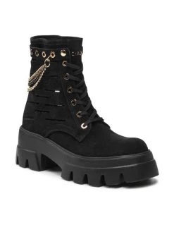 Η καλύτερη συμφωνία ???? Carinii Γυναίκες Biker Μποτάκια Μποτάκια B7887 Μαύρο ????