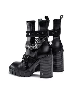 Νέος ✨ Carinii Γυναίκες Biker Μποτάκια Μποτάκια B7818 Μαύρο ???? -Carinii Εκπτώσεις unnamed file 758