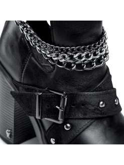 Νέος ✨ Carinii Γυναίκες Biker Μποτάκια Μποτάκια B7818 Μαύρο ???? -Carinii Εκπτώσεις unnamed file 761