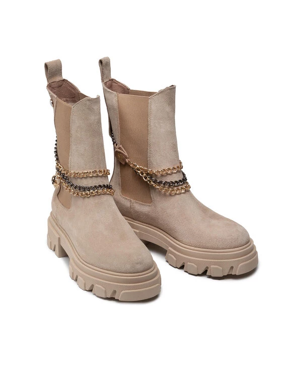 Συμφωνίες ✨ Carinii Γυναίκες Biker Μποτάκια Μποτάκια B5962 Μπεζ ???? 7 Συμφωνίες ✨ Carinii Γυναίκες Biker Μποτάκια Μποτάκια B5962 Μπεζ ???? - Image 5