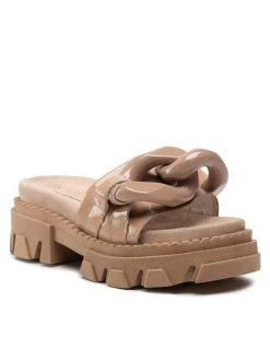 Προώθηση ✨ Carinii Γυναίκες Παντόφλες B7223 Μπεζ ⌛