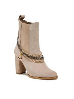 Αγορά ???? Carinii Γυναίκες Biker Μποτάκια Μποτάκια B8121 Μπεζ ????