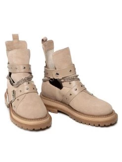 Καλύτερη πώληση ???? Carinii Γυναίκες Biker Μποτάκια Μποτάκια B8026 Μπεζ ???? -Carinii Εκπτώσεις unnamed file 874