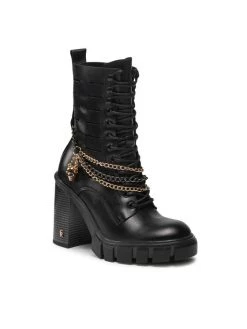 Εξοδος ???? Carinii Γυναίκες Biker Μποτάκια Μποτάκια B7971 Μαύρο ????