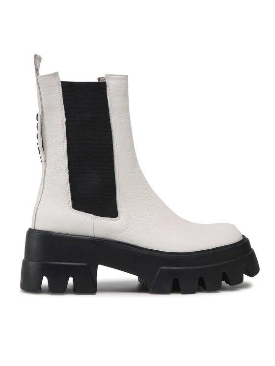 Καλύτερη πώληση ???? Carinii Γυναίκες Biker Μποτάκια Μποτάκια B7920 Λευκό ???? 4 Καλύτερη πώληση ???? Carinii Γυναίκες Biker Μποτάκια Μποτάκια B7920 Λευκό ???? - Image 2