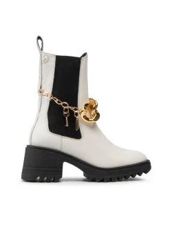 Νέος ???? Carinii Γυναίκες Biker Μποτάκια Μποτάκια B7922 Λευκό ???? -Carinii Εκπτώσεις unnamed file 973