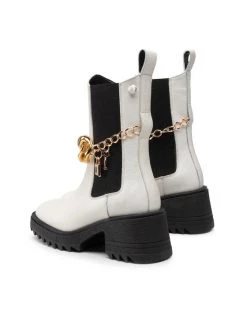 Νέος ???? Carinii Γυναίκες Biker Μποτάκια Μποτάκια B7922 Λευκό ???? -Carinii Εκπτώσεις unnamed file 974